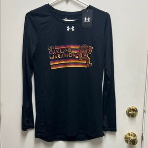 Under Armour Black Oakland Marathon T-Shirt SM New